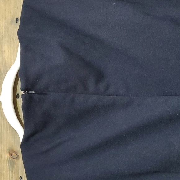 AMY MATTO NEW YORK BLACK DRESS COCKTAIL EVENING MIDI ESSENTIAL MINIMALIST - Picture 7 of 9